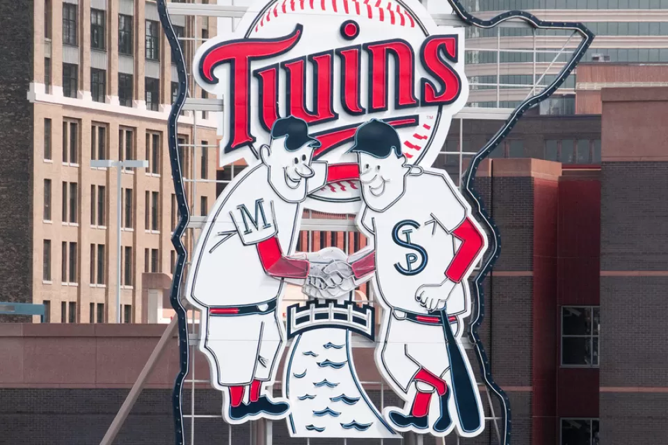 Twins Logo Sign